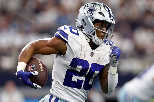 Tony Pollard and the Cowboys will play on Thanksgiving Day. 