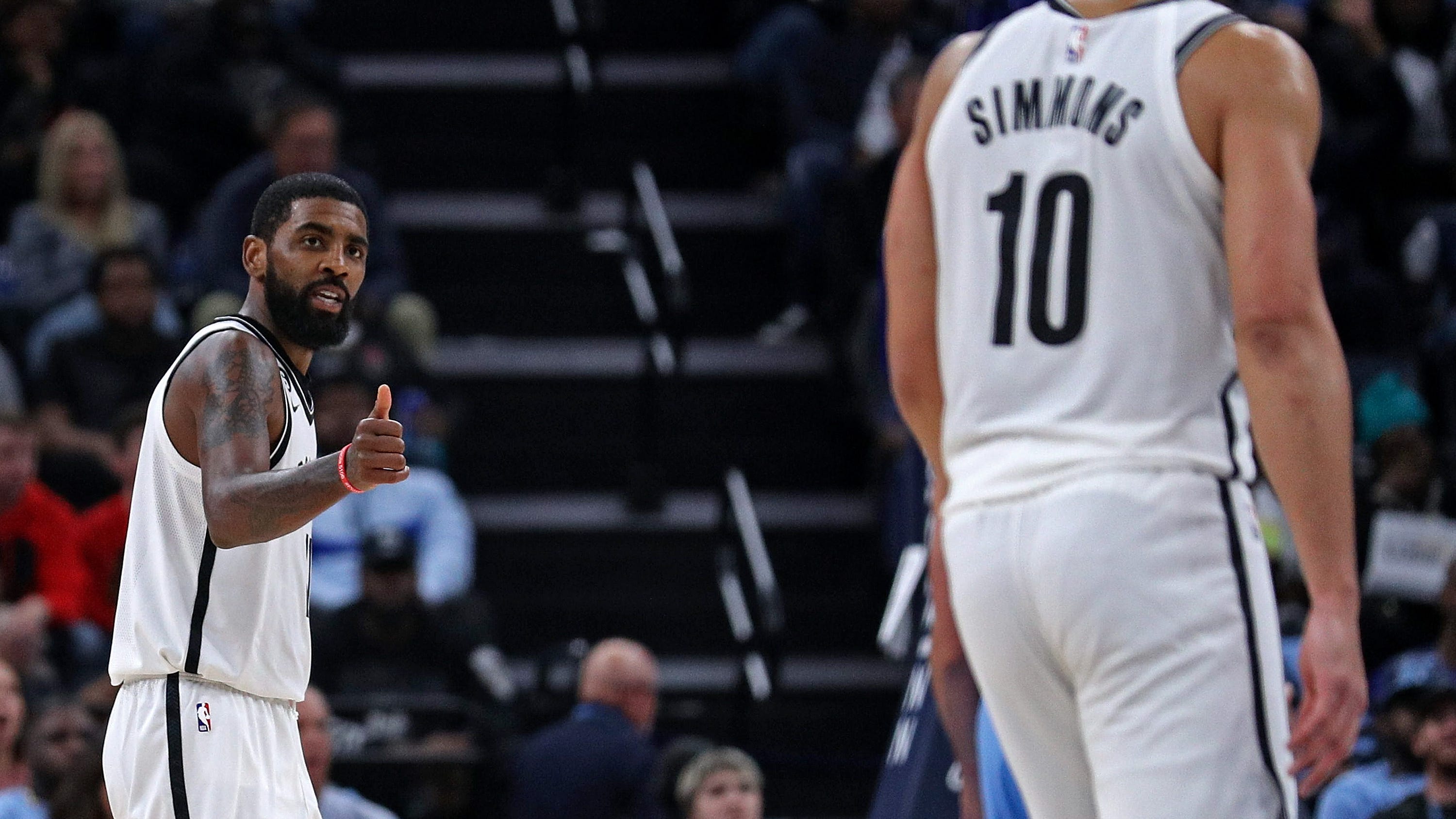 Kyrie Irving sticks up for Ben Simmons: 'Give him a f–king chance'