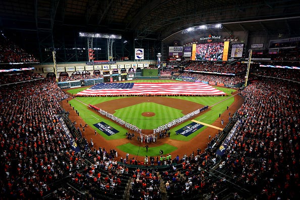 Minute Maid Park is the home of the Astros.