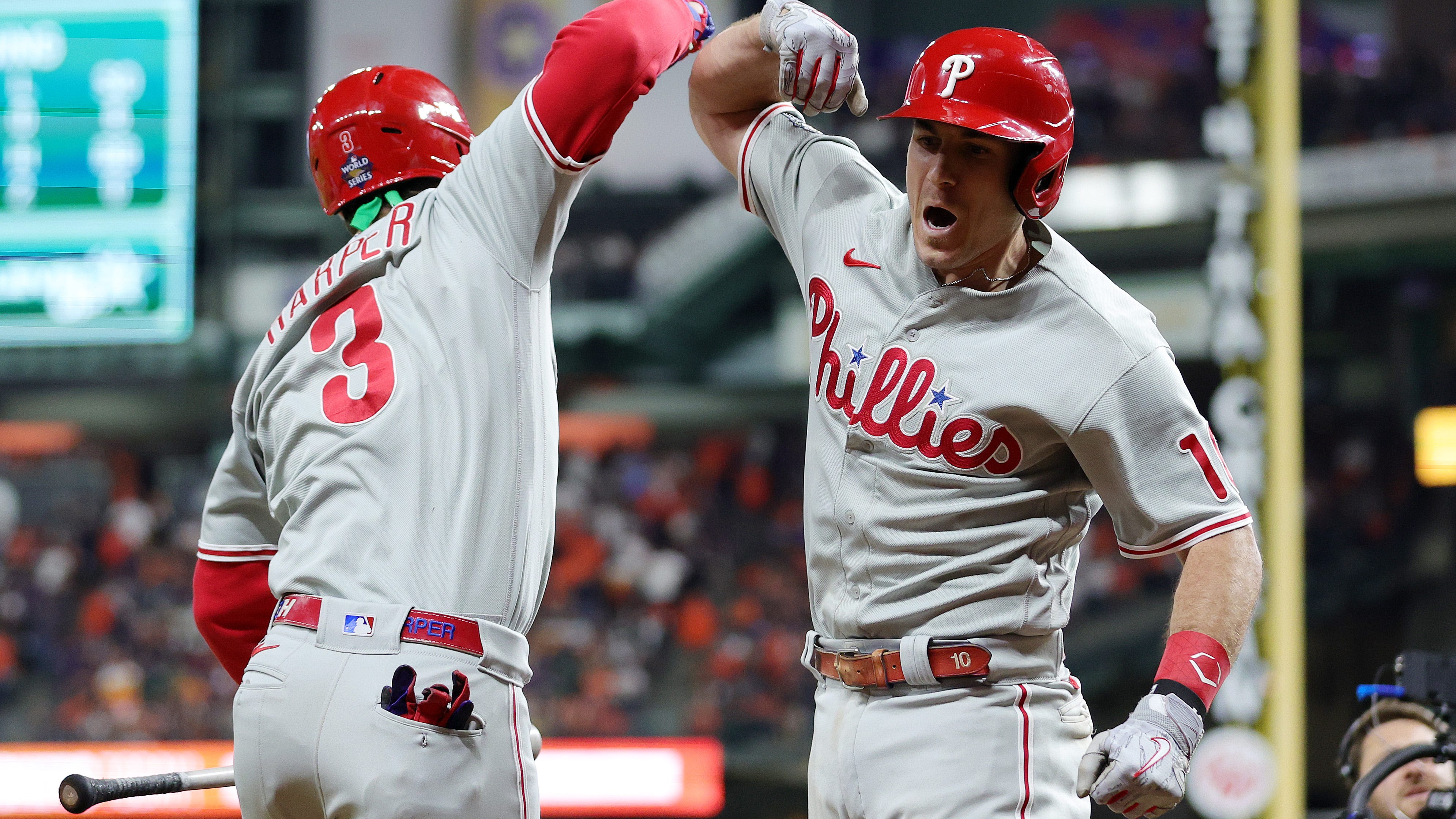 Phillies, down 5, come back and ride Realmuto to win World Series Game 1