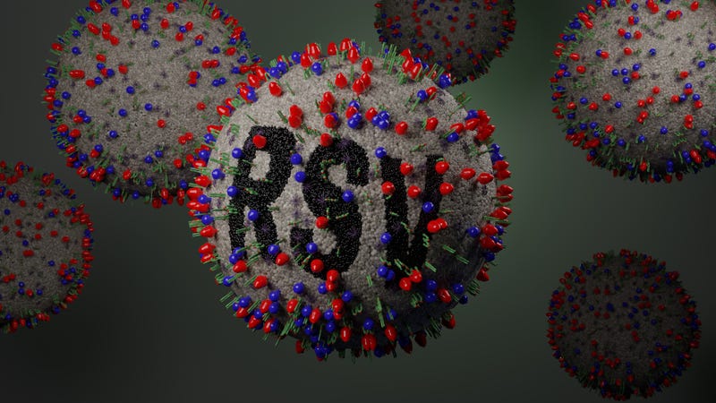 Medical illustration of RSV. 