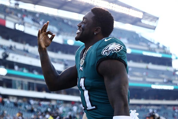A.J. Brown and the Eagles will play on Thursday Night Football. 