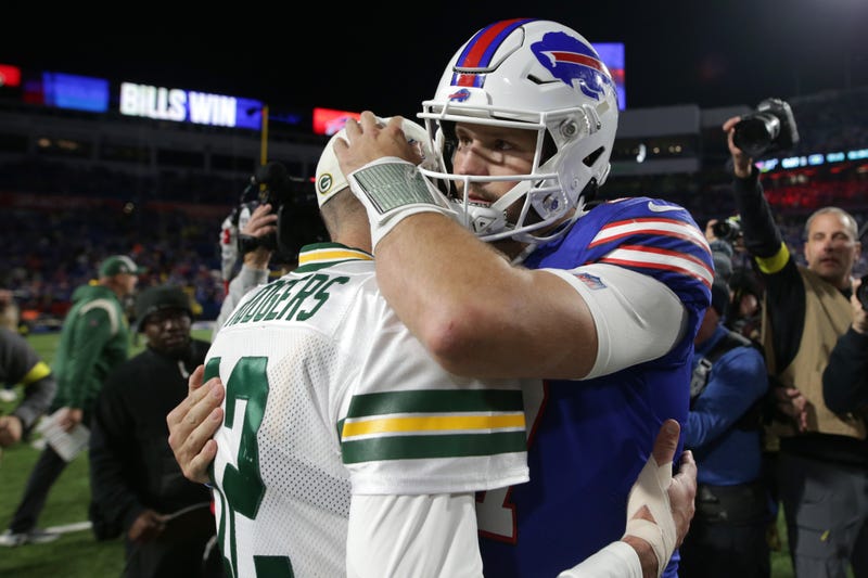 Aaron Rodgers and Josh Allen