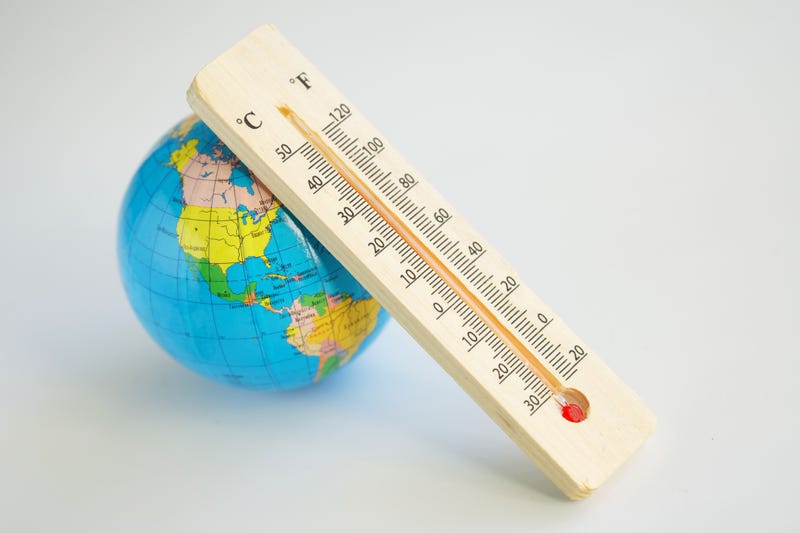 Global warming graphic.