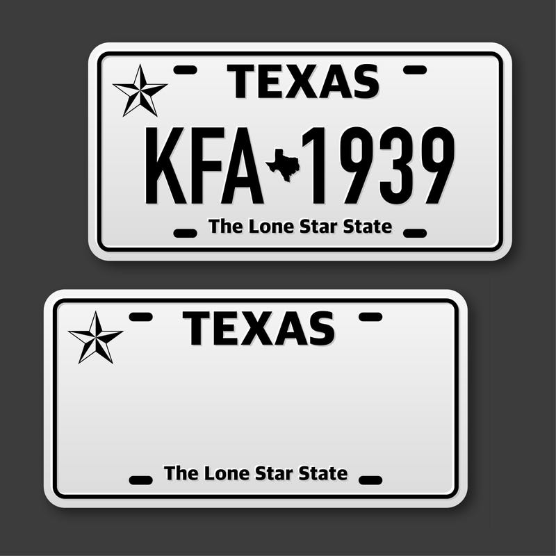 license plates