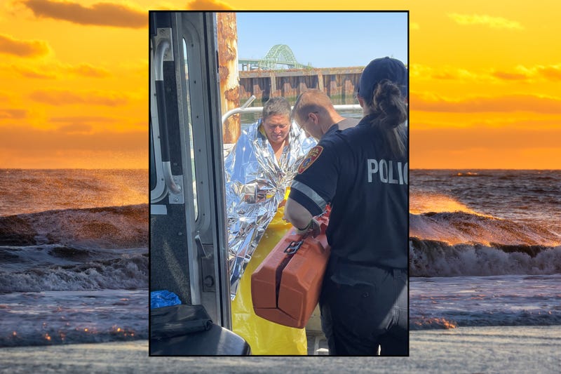Dan Ho, 63, was rescued off Long Island's South Shore after treading water in the open ocean for hours Monday