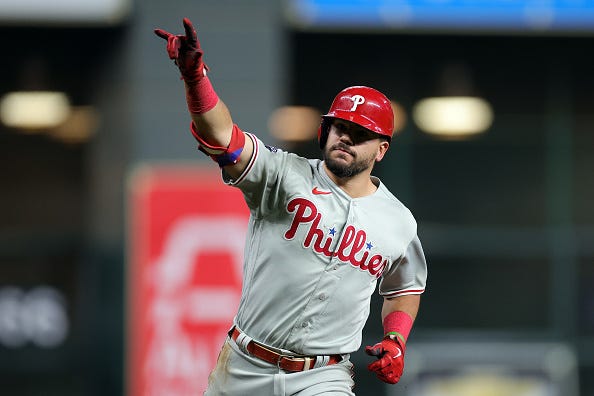 Kyle Schwarber is one of the best left fielders in baseball right now.