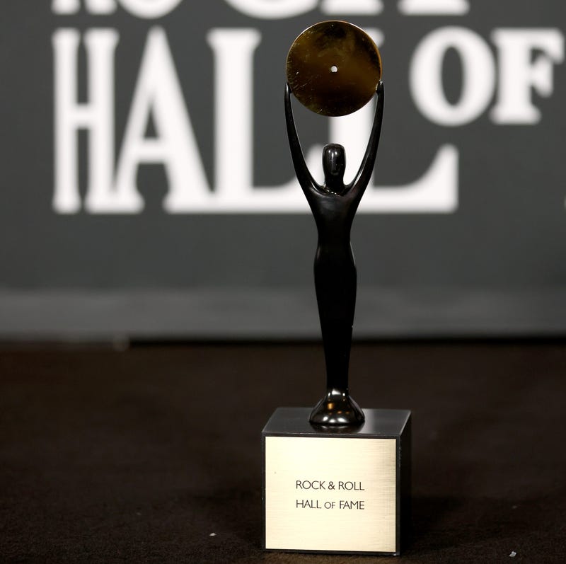 A general view of the aware in the press room during the 37th Annual Rock & Roll Hall of Fame Induction Ceremony at Microsoft Theater on November 05, 2022 in Los Angeles, California.