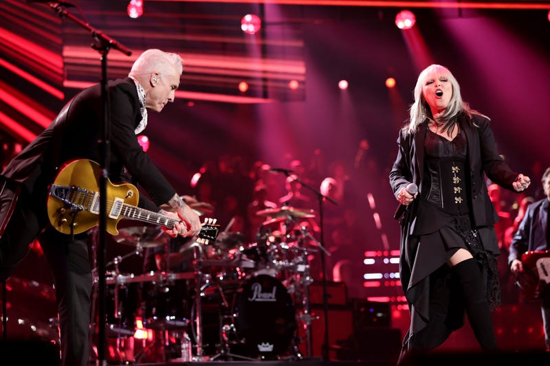 Neil Giraldo and Pat Benatar perform onstage during the 37th Annual Rock & Roll Hall of Fame Induction Ceremony at Microsoft Theater on November 05, 2022 in Los Angeles, California.