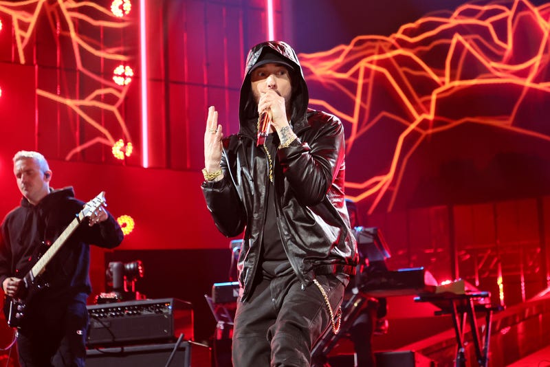 Eminem performing