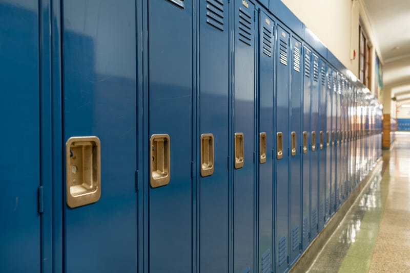 School locker bay. 