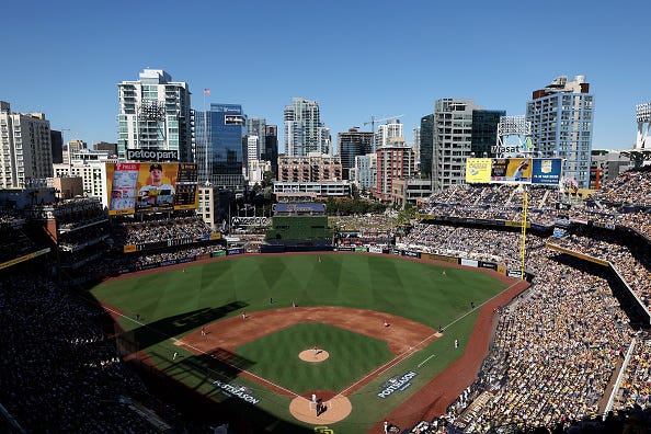 Petco Park is the home of the Padres.