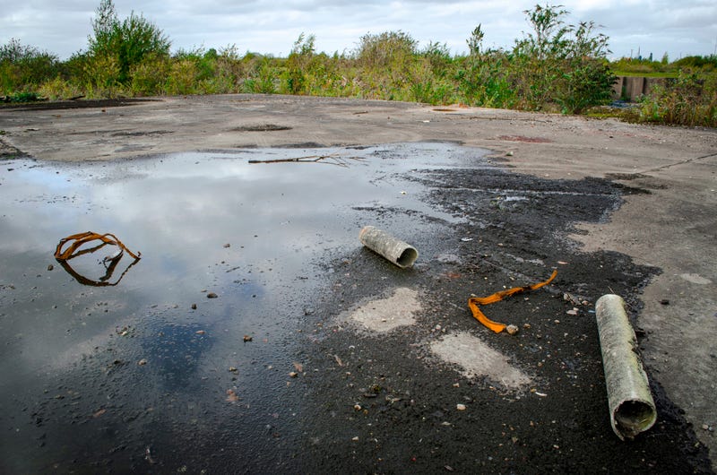 Brownfield site of former chemical factory manufacturing pesticides