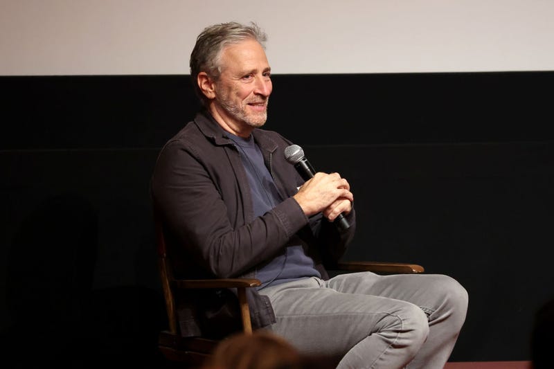 Jon Stewart participates in the Q&A during the Mo Guild Event at The Roxy on November 13, 2022 in New York City.