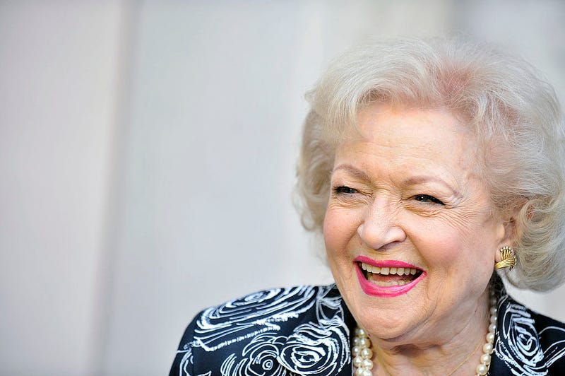 Betty White arrives for an evening with Betty White held at Academy of Television Arts & Sciences on May 10, 2012 in North Hollywood, California.