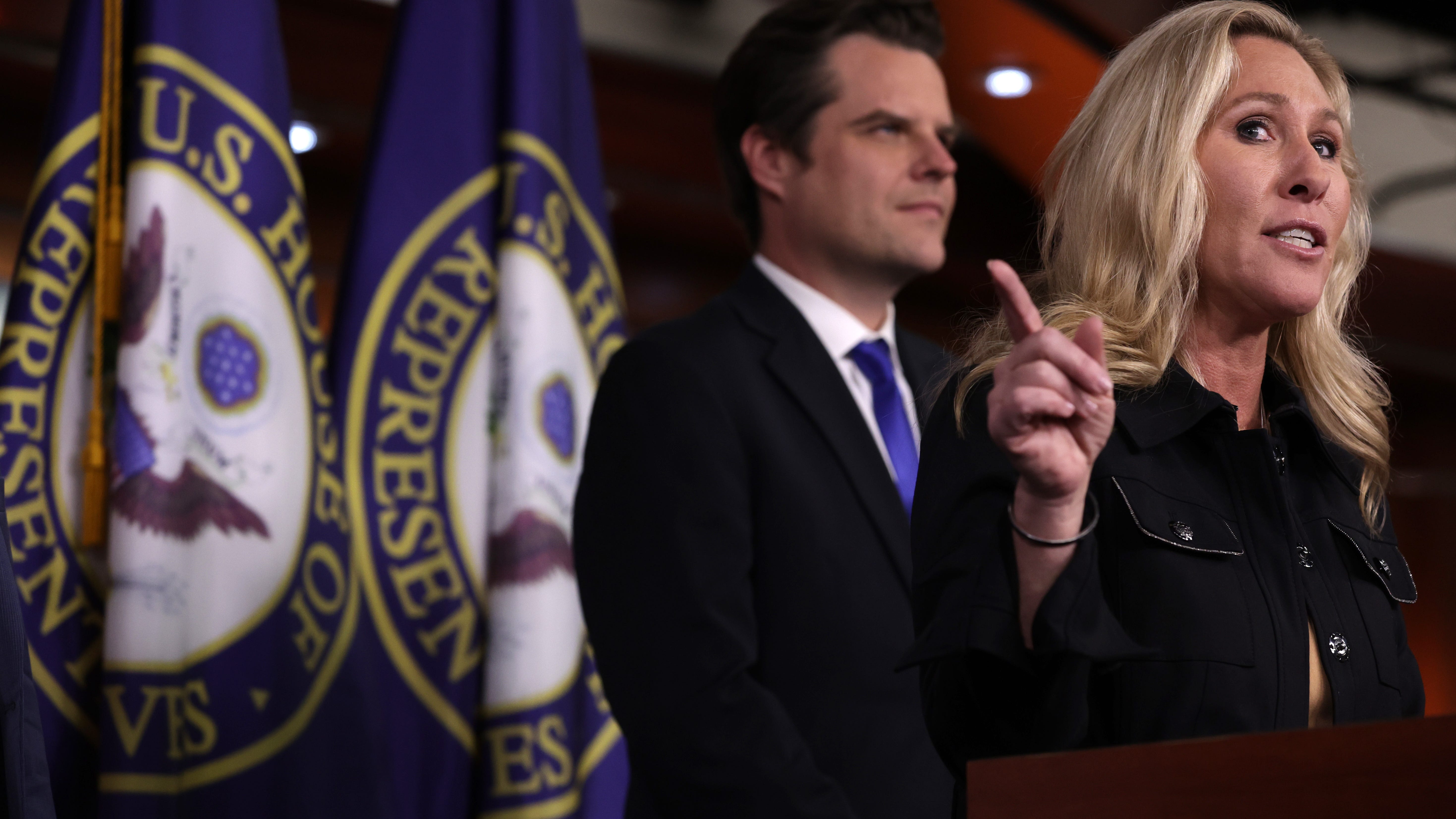 GOP Reps. Greene and Gaetz sue Anaheim and Riverside for free speech rights