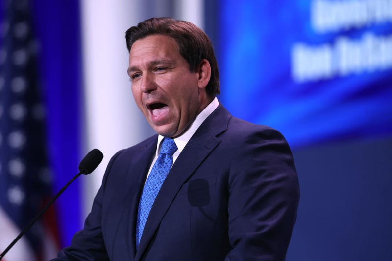 Florida Governor Ron DeSantis speaks to guests at the Republican Jewish Coalition Annual Leadership Meeting on November 19, 2022 in Las Vegas, Nevada. The meeting comes on the heels of former President Donald Trump becoming the first candidate to declare his intention to seek the GOP nomination in the 2024 presidential race. (Photo by Scott Olson/Getty Images)