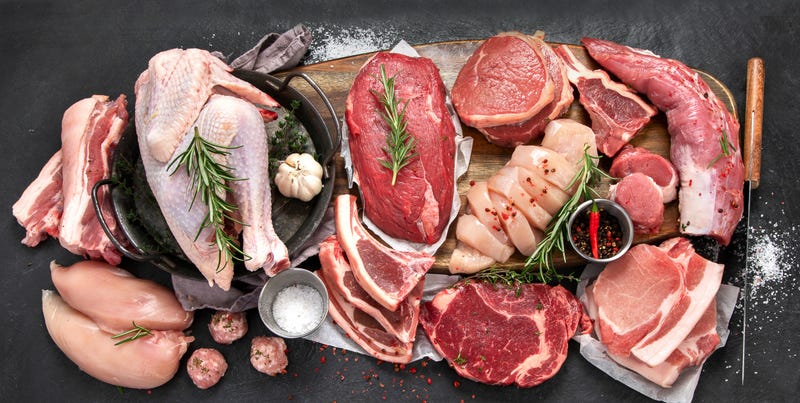Raw meats