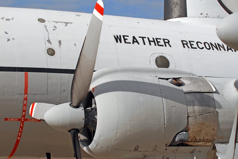 Hurricane hunter aircraft