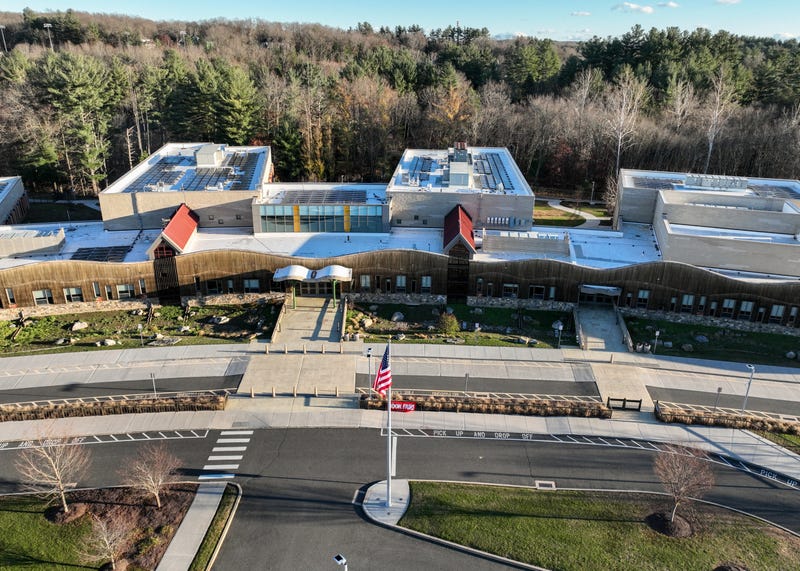 The new Sandy Hook Elementary School building, which opened in 2016, as seen on 11/20/22