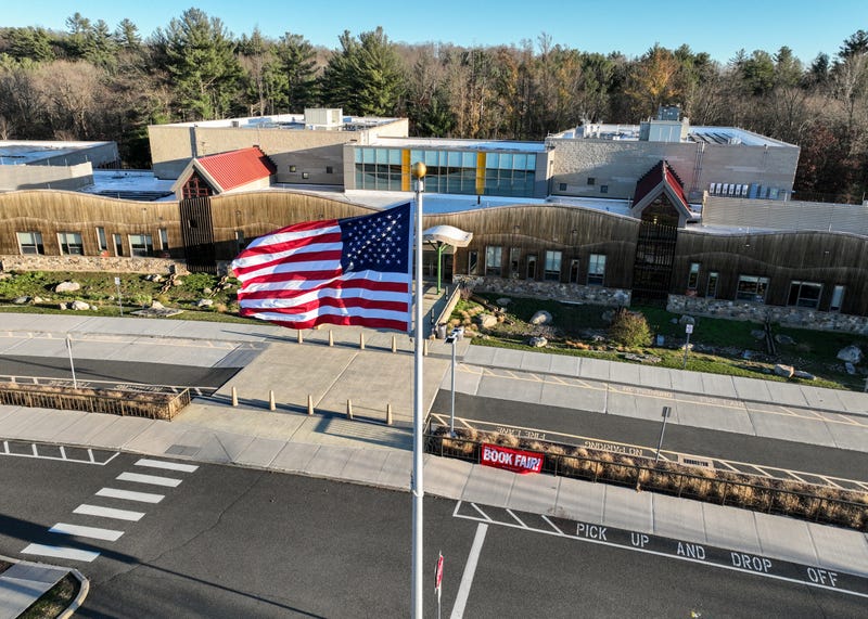 The newly built Sandy Hook Elementary School on Nov. 20, 2022, in Newtown, Connecticut