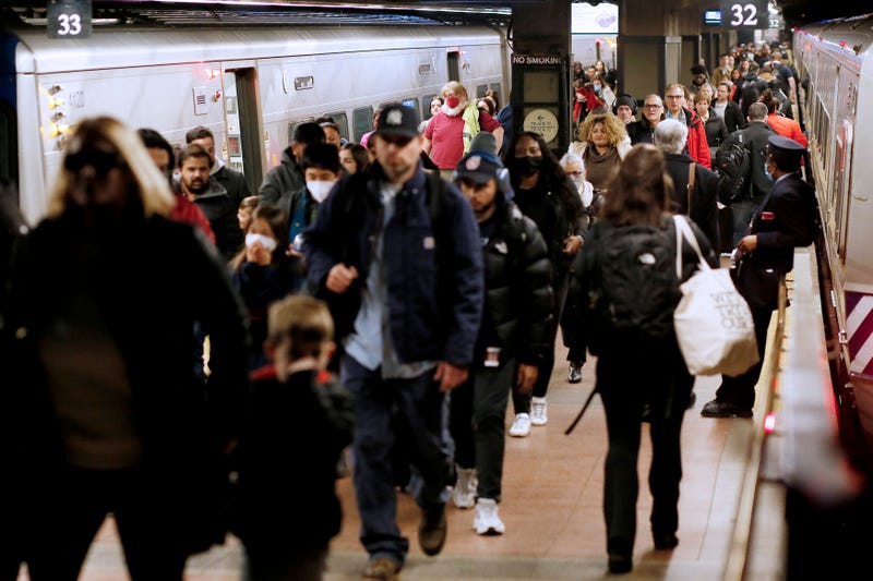 People walk through Grand Central Terminal on November 23, 2022 in New York City.
