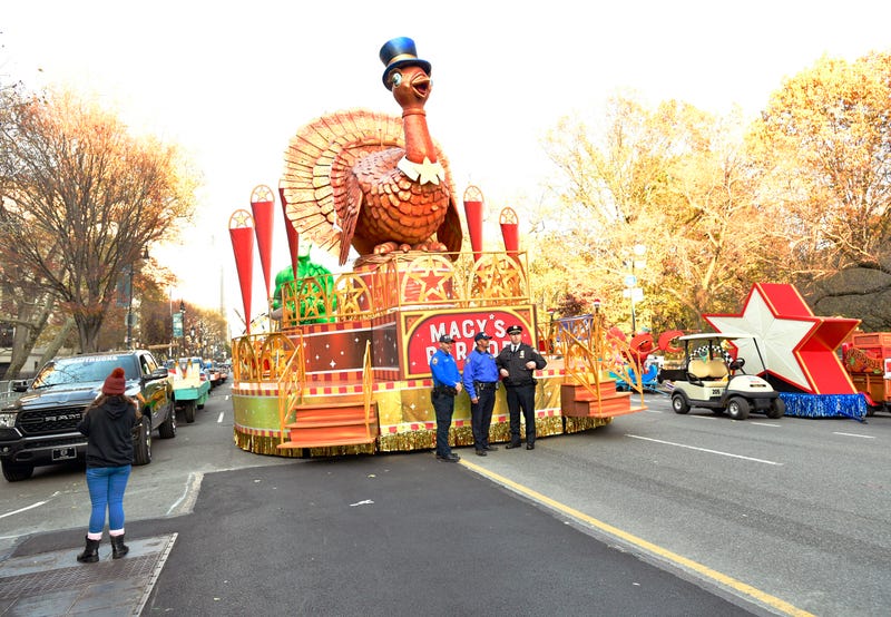 Tom Turkey by Macy's float is seen during 96th Macy's Thanksgiving Day Parade