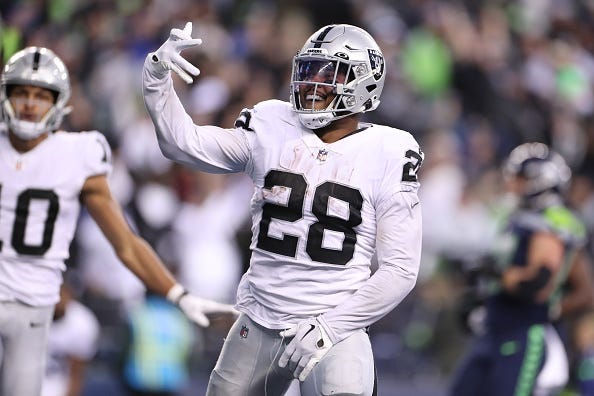 Josh Jacobs and the Raiders will play on Thursday Night Football. 