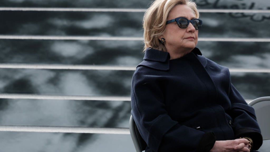 Hillary Clinton honored near Trump Tower the same day as arraignment