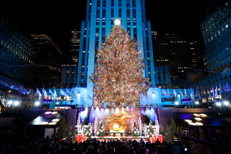 A view of the Rockefeller Center Christmas Tree at last year's lighting ceremony on Nov. 30, 2022