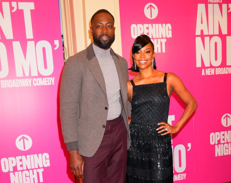 Gabrielle Union and Dwyane Wade at the NY Premiere of 'Ain't No Mo' at Belasco Theatre on Dec. 1, 2022 in New York City