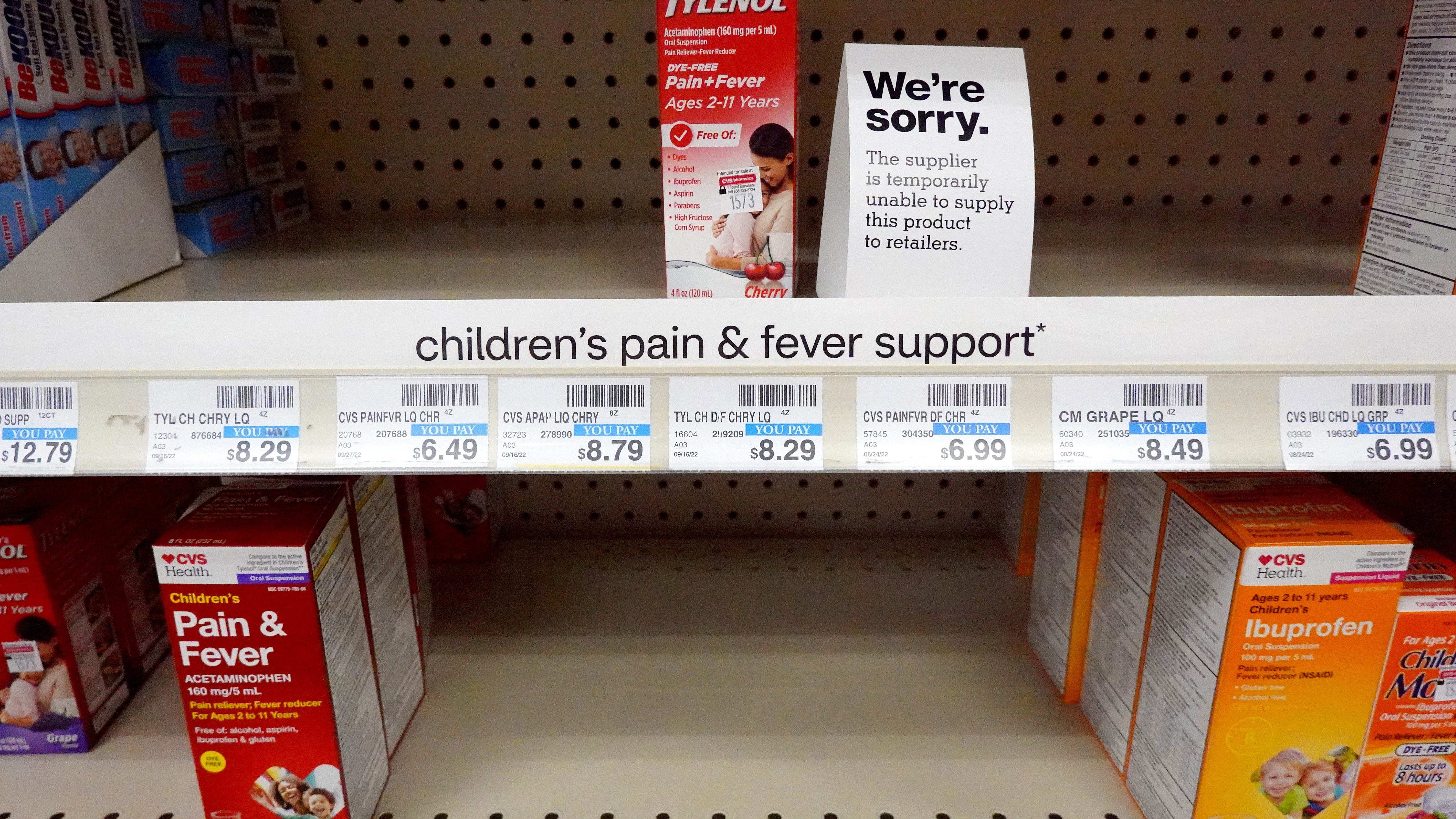 CVS, Walgreens limits purchase of some pediatric meds due to nationwide shortage
