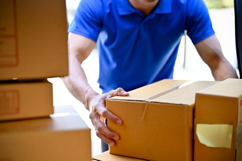 person with packages