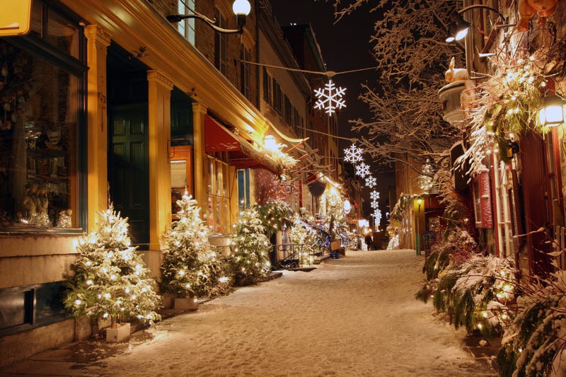 Cute town at Christmas