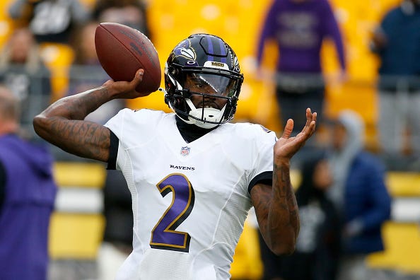 Will Tyler Huntley start for the Ravens in the postseason? 