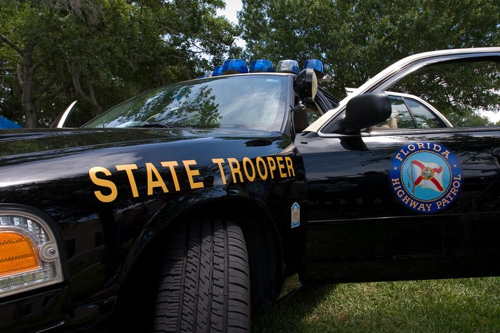 Florida Highway Patrol car. 