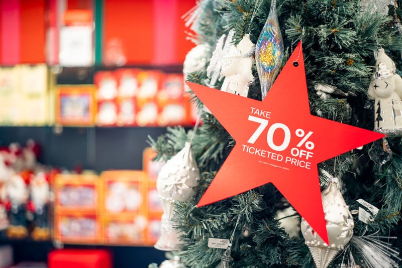 Holiday sale sign