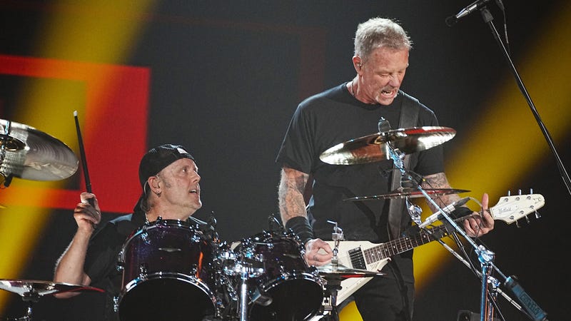 Lars Ulrich and James Hetfield of Metallica