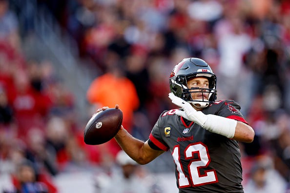 Tom Brady and the Buccaneers are hoping to upset the Cowboys. 