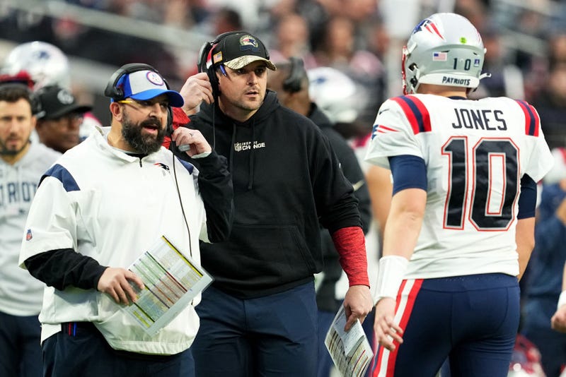 Matt Patricia, Joe Judge and Mac Jones
