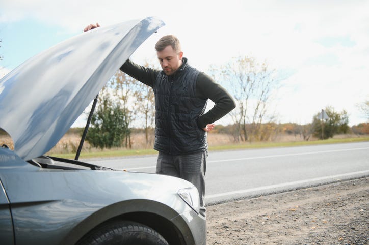 car broken down