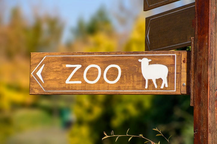 zoo sign