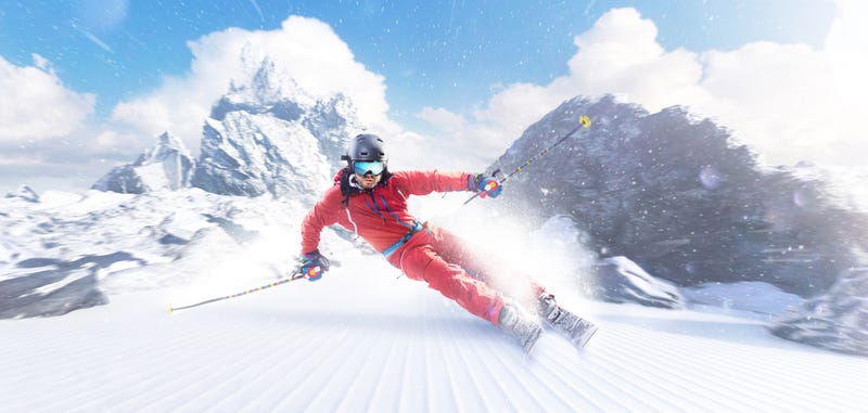 skiing
