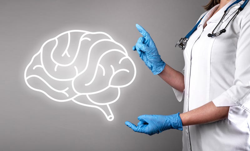 Brain health concept. Human mind organ research, study. Neurology and neurologist. Neuro science. High quality photo