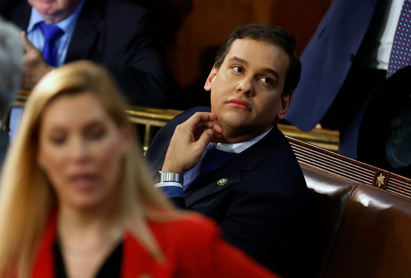 U.S. Rep.-elect George Santos (R-NY) waits for the start of the 118th Congress in the House Chamber of the U.S. Capitol Building on Jan. 3, 2023, in Washington, D.C