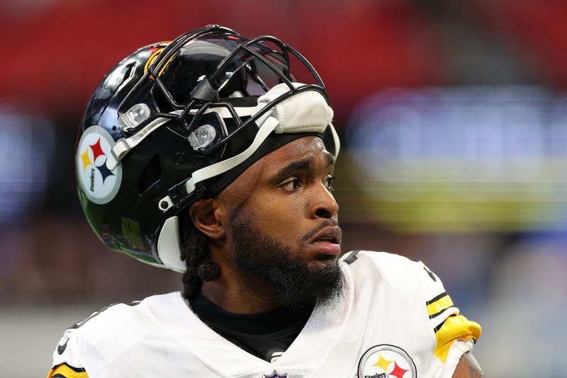 Diontae Johnson #18 while a member of the Pittsburgh Steelers
