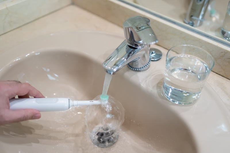 toothbrush water