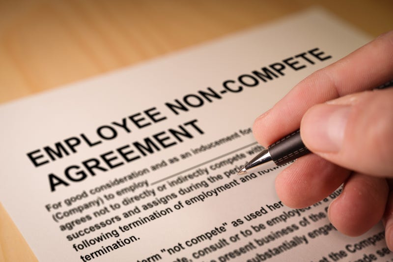 Stock image of a non compete agreement