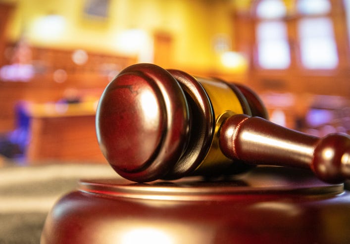 gavel in a stock image