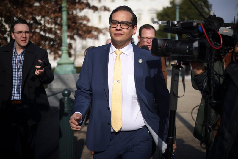 Rep. George Santos (R-NY) leaves the U.S. Capitol on Jan. 12, 2023, in Washington, D.C
